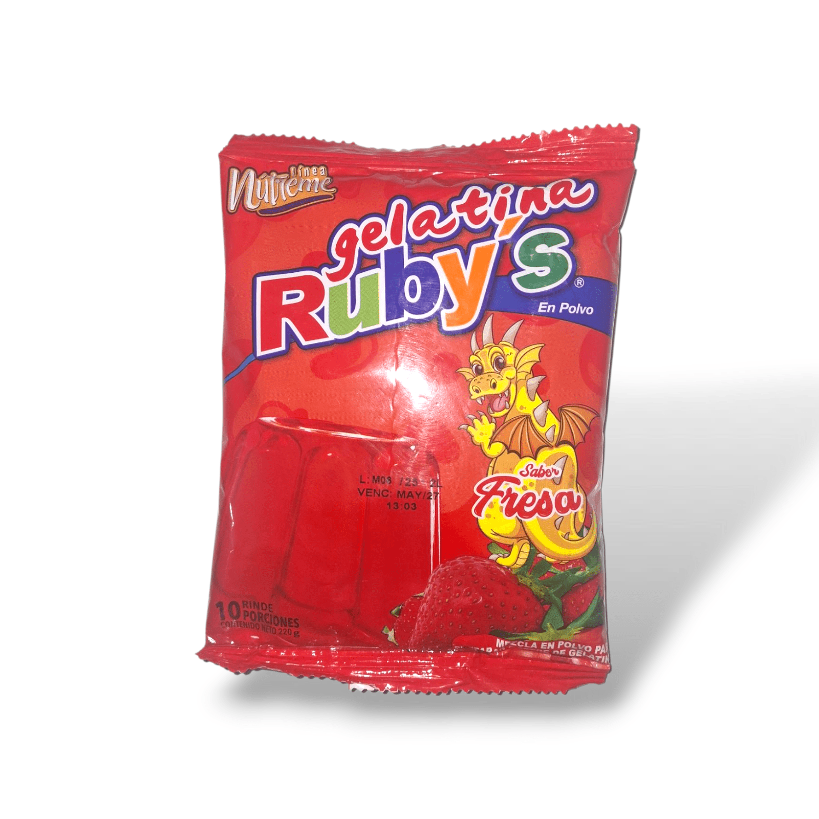 Gelatina Rubys Fresa 220g