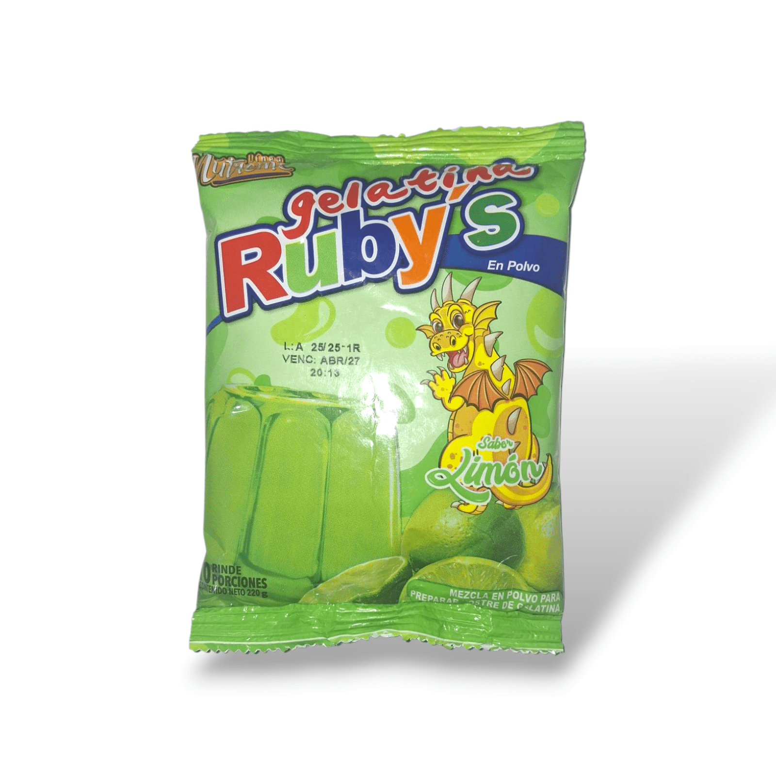 Gelatina Rubys Limon 220g