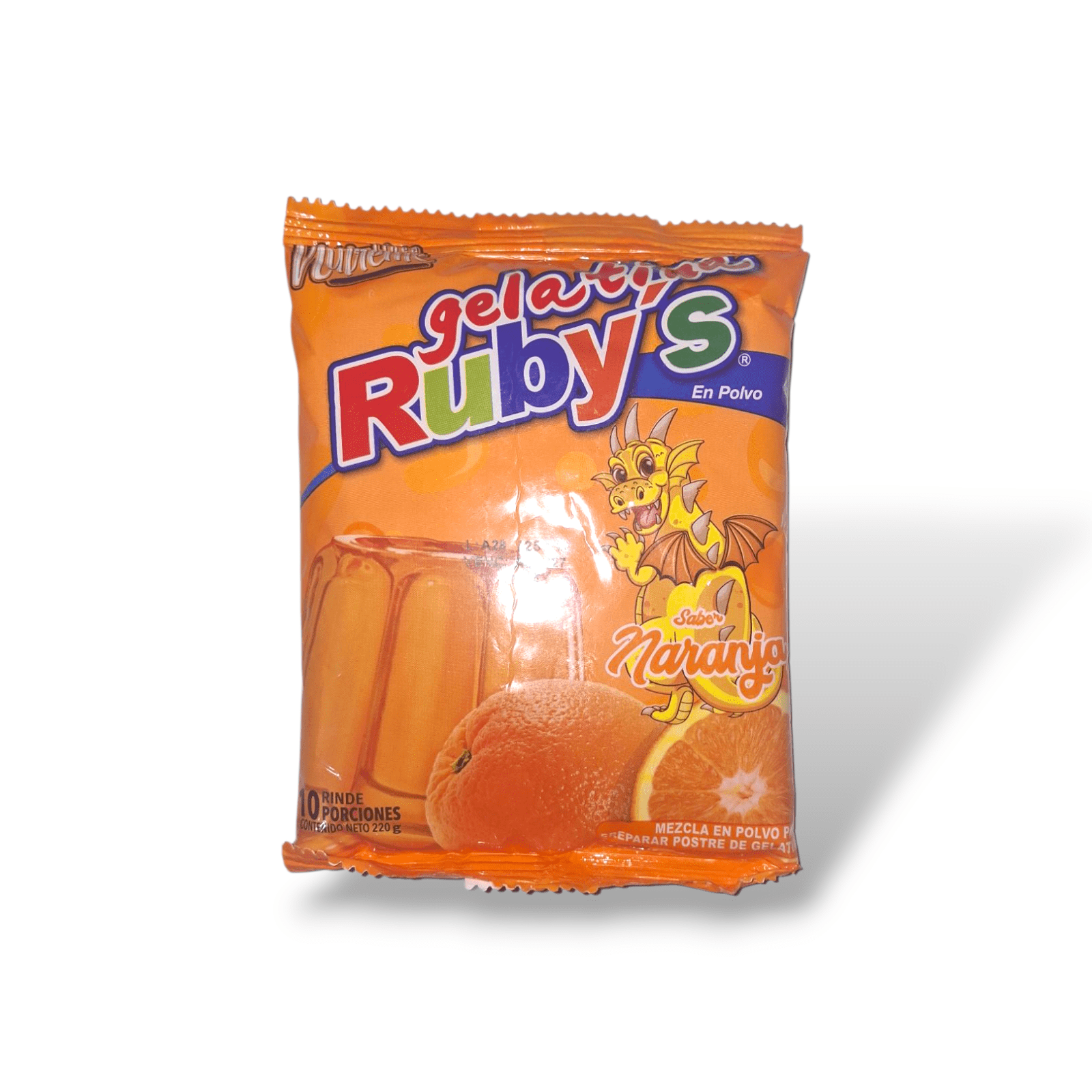 Gelatina Rubys Naranja 220g